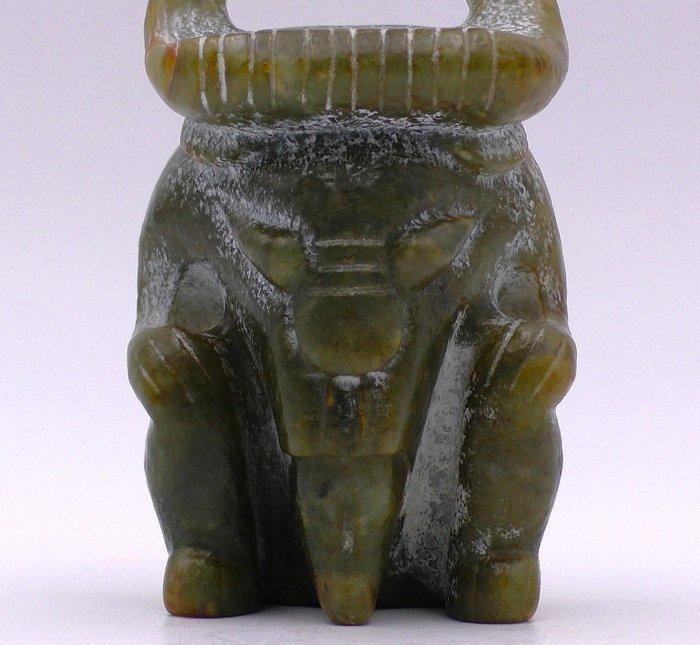 sculptuur, Hongshan Cultuur Grote Alien achtige Gehoornde, Antiek en Kunst, Curiosa en Brocante