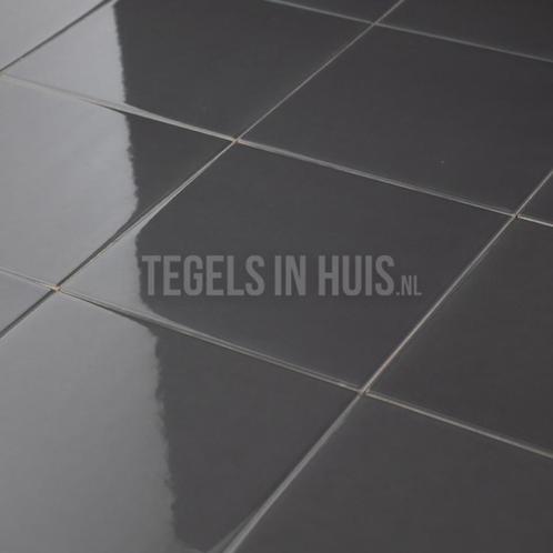Wandtegel evolution glans oscuro grijs 15x15 cm wandtegel, Doe-het-zelf en Verbouw, Tegels, Wandtegels, Nieuw, 10 m² of meer, Keramiek