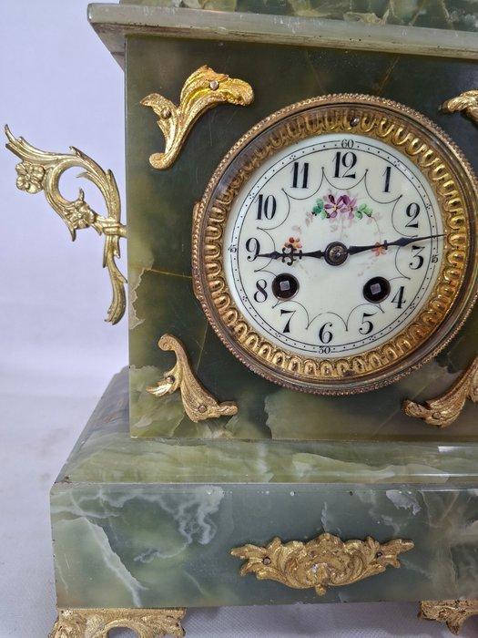 Pendule - Onyx - 1850-1900, Antiek en Kunst, Antiek | Klokken