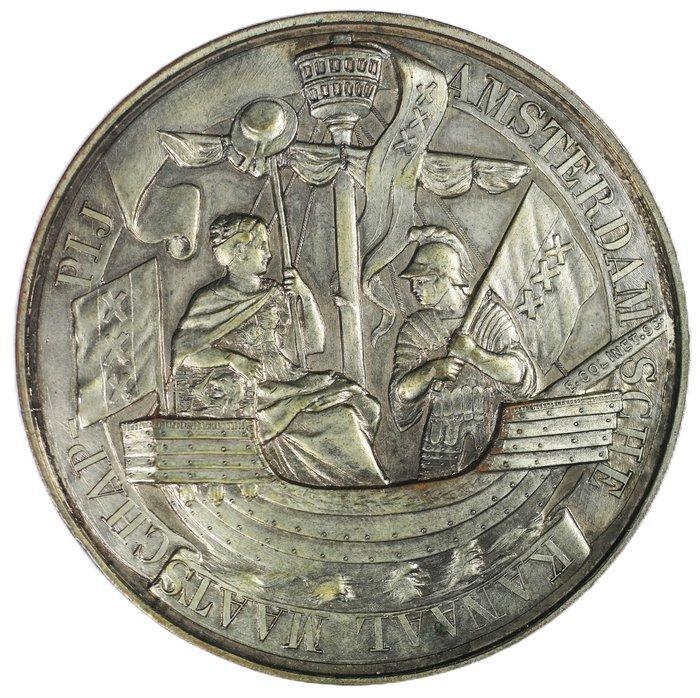 Nederland, Amsterdam Willem III. Historical Medal 1876 -, Postzegels en Munten, Munten en Bankbiljetten | Toebehoren