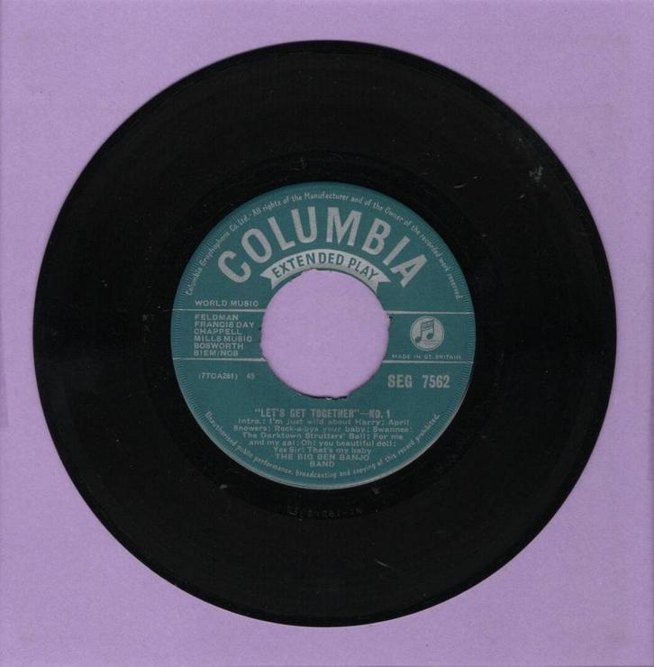 Big Ben Banjo Band – Lets Get Together (7-Vinyl-Single), Cd's en Dvd's, Vinyl Singles, Ophalen of Verzenden