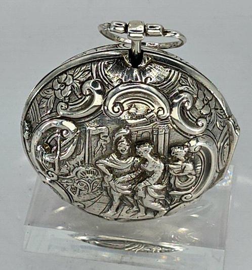 Tarts - London - Massive Silber Sackspindeluhr - Champleve -, Sieraden, Tassen en Uiterlijk, Horloges | Heren