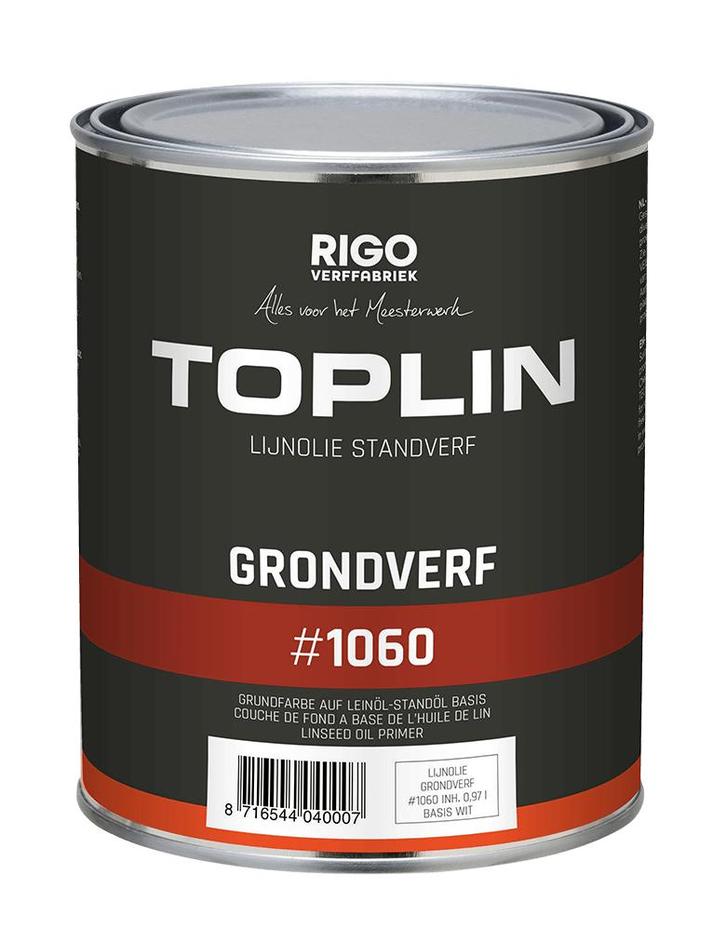 TOPLIN #1060 GRONDVERF op basis van lijnolie-standolie (voor, Doe-het-zelf en Verbouw, Verf, Beits en Lak, Nieuw, Ophalen of Verzenden