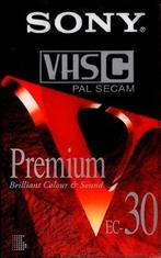 Sony VHS-C Premium 30 Min Videocassette voor Camcorder (Nieu, Verzenden, Nieuw
