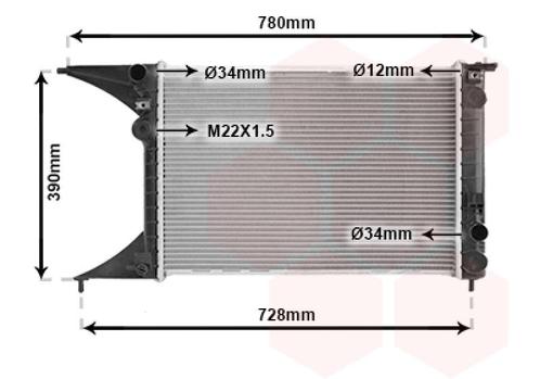 RADIATOR VOOR OPEL OMEGA B 1994-1999 52463043, Auto-onderdelen, Airco en Verwarming, Nieuw, Ophalen of Verzenden