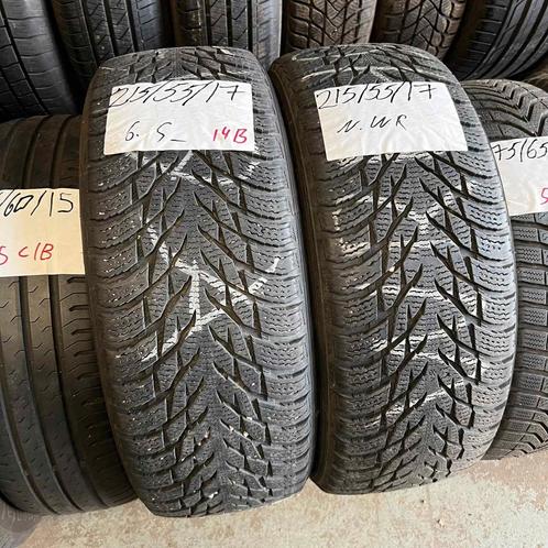 2 x Nokian WR 215-55-17 Winterbanden 6,5mm, Auto-onderdelen, Banden en Velgen, 17 inch, Winterbanden, 215 mm, Personenwagen, Gebruikt