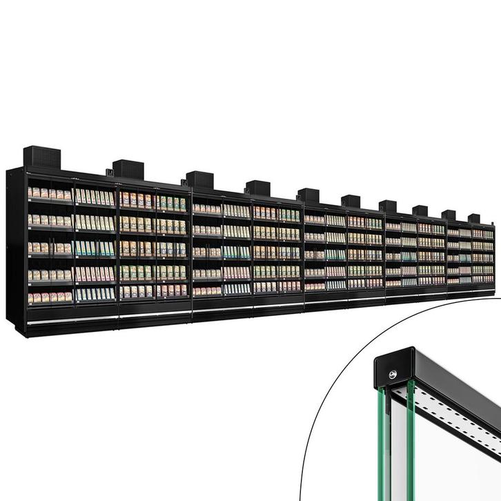 GGM Gastro | (10 stuks) Supermarkt wandkoeling - 18750mm - |, Witgoed en Apparatuur, Koelkasten en IJskasten, Verzenden