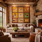 Decoratief paneel Chevalier van fluweel -140x140 cm-