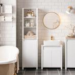 2dekans | SoBuy Badkamer Kolomkast - Hoge Kast - 3 planken -, Huis en Inrichting, Ophalen of Verzenden, Zo goed als nieuw