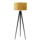 Highlight vloerlamp Zwart E27 157 cm Incl. Ø45cm Gele, Huis en Inrichting, Lampen | Vloerlampen, Ophalen of Verzenden, Nieuw, Metaal