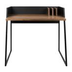 *WOONWINKEL* TemaHome Volga Compact Bureau Zwart Met Walnoot, Huis en Inrichting, Bureaus, Verzenden, Nieuw
