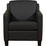 Leren Fauteuil Smart - Toledo Leer Nero - Poten Hout Zwart, Huis en Inrichting, Fauteuils, Nieuw, Ophalen of Verzenden, Fauteuil Smart - Toledo leer Nero - Poten hout zwart past perfect in uw interieur als u woonstijl: Bohemian, Eigentijds, Modern, Retro is.