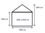 Premium Partytent PVC 4x6x2 mtr in Groen (4x6 meter), Verzenden, Nieuw, 2 meter of meer, Partytent