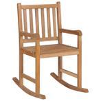 vidaXL Schommelstoel massief teakhout, Tuin en Terras, Tuinstoelen, Verzenden, Nieuw, Hout