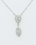 Halsketting - 14 karaat Witgoud - 0.63ct. tw. Diamant, Sieraden, Tassen en Uiterlijk, Kettingen, Nieuw
