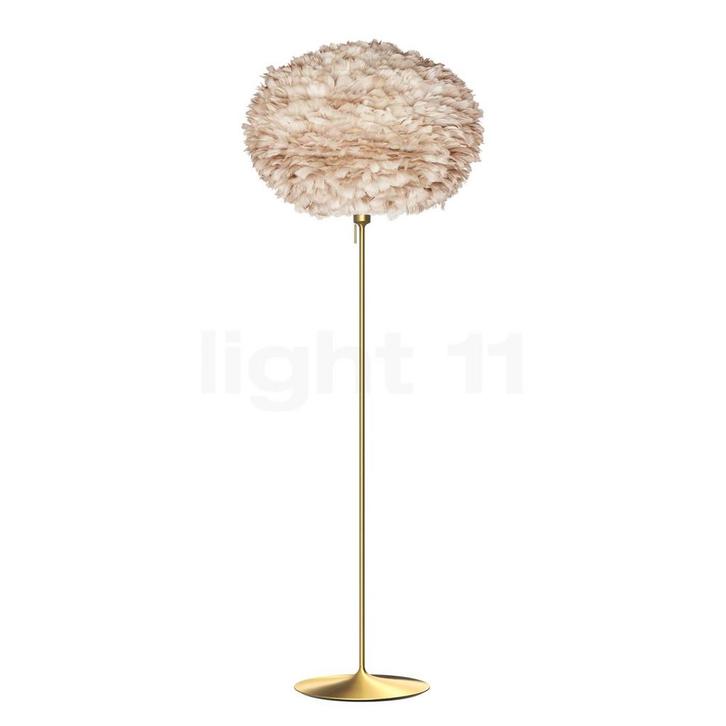 Umage Eos Santø© Vloerlamp, frame messing/lampenkap bruin, Huis en Inrichting, Lampen | Vloerlampen, Nieuw, Verzenden