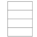 A4 etiketten 210 x 74 mm wit 100 vel Sorex, Verzenden, Nieuw, Sorex