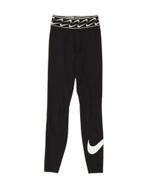 NIKE Womens Graphic Leggings UK 4 XS  Black Cotton, Verzenden, Nieuw