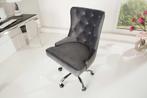 In hoogte verstelbare bureaustoel VICTORIAN zilvergrijs, Ophalen of Verzenden, Nieuw