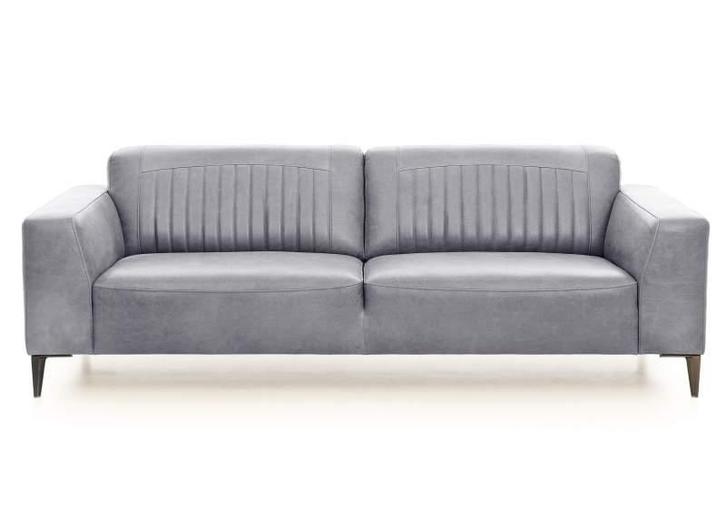 Bankstel Aspen - rechte banken - Zilver, Huis en Inrichting, Banken | Bankstellen, Nieuw, Leer