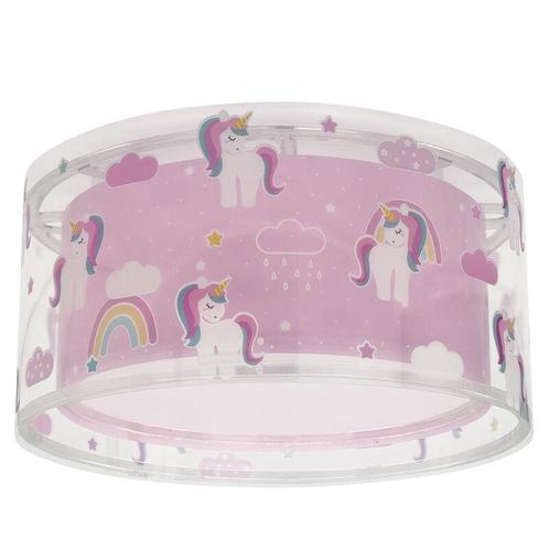 Roze kinderkamer plafondlamp kunststof, Unicorn, Kinderen en Baby's, Kinderkamer | Inrichting en Decoratie, Nieuw, Ophalen of Verzenden