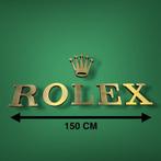 Rolex - Oorspronkelijk Rolex Dealerbord - Lichtbak - Messing, Antiek en Kunst