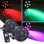 LED PAR discolamp – Feestverlichting – RGB – USB – Set van 2, Nieuw, Licht, Kleur