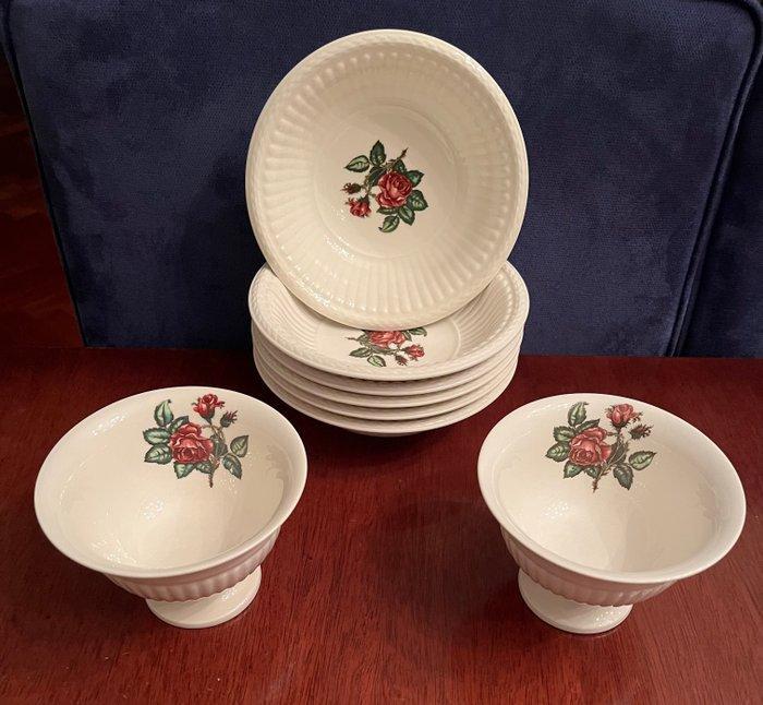 Wedgwood - Tafelservies (8) - Moss Rose - Aardewerk -, Antiek en Kunst, Antiek | Meubels | Tafels