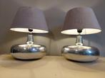 Fluweel / Velvet - Tafellamp (2) - Aluminium - Nieuwe kappen