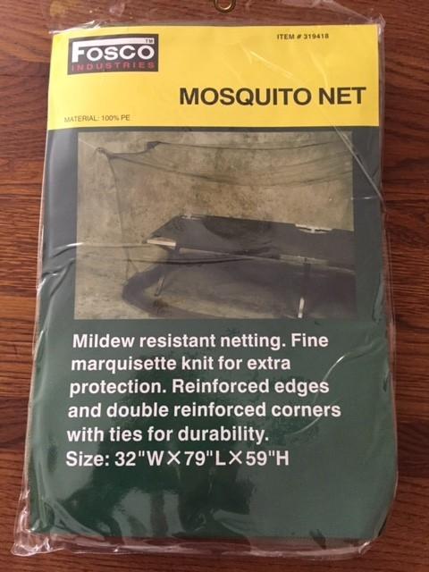 vierkant muskieten net, klamboe 1 persoons, Verzamelen, Militaria | Algemeen