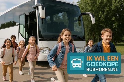Schoolreis bus huren? 1 aanvraag, meerdere aanbiedingen!, Diensten en Vakmensen, Verhuur | Auto en Motor, Met chauffeur