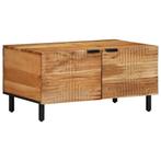 vidaXL Salontafel 80x50x40 cm Massief Acaciahout, Verzenden, Nieuw, Overige houtsoorten, 50 tot 100 cm