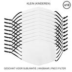 Sublimatie Mondkapjes - Klein - Set van 10 - Bedrukbaar -, Verzenden
