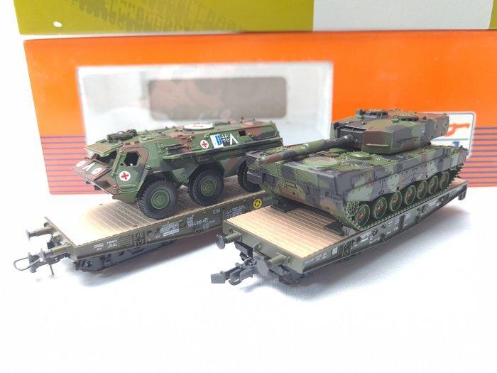 Roco, Minitanks H0 - 756/802 - Modeltrein goederenwagon (2), Hobby en Vrije tijd, Modeltreinen | H0