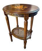 Bijzettafel - Walnoot - met inlegwerk, Antiek en Kunst, Curiosa en Brocante