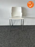 Vergaderstoel S20 - Wit - Chroom frame - 4 poot, Vergader- of Presentatieruimte, Ophalen of Verzenden, Gebruikt, Stoel