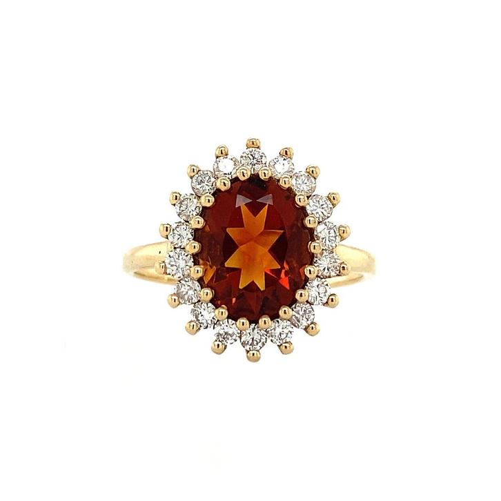 Lady di ring 14 krt - Madeira, Sieraden, Tassen en Uiterlijk, Ringen, Nieuw, Ophalen of Verzenden