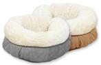 lamswol donut bed grijs 45x4 cm, Dieren en Toebehoren, Kattenmanden, Verzenden, Nieuw, Pluche