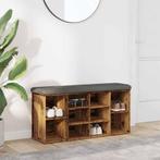 vidaXL Schoenenbank 102x32x50 cm bewerkt hout oud, Verzenden, Nieuw
