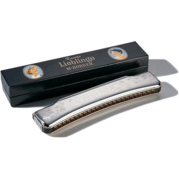 Hohner Unsere Lieblinge 48 C octaaf-mondharmonica, Muziek en Instrumenten, Blaasinstrumenten | Mondharmonica's, Verzenden