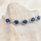 Zonder minimumprijs - Armband Verguld Saffier - Topaas - 18K, Nieuw