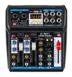 Vonyx VMM-P500 mixer 4-kanaals met Bluetooth, DSP en mp3 spe, Nieuw, Verzenden