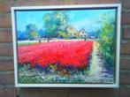 Van Noort (XX-XXI) - Kleurig bollenveld te Hillegom, Antiek en Kunst, Kunst | Schilderijen | Klassiek