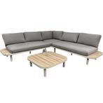 Amore platform hoek loungeset 3 delig latte zand aluminium, Ophalen of Verzenden, Nieuw