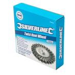 Silverline Staalborstel met getordeerd draad - Ø 115 mm -.., Doe-het-zelf en Verbouw, Gereedschap | Slijpmachines, Ophalen of Verzenden