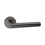 Deurkruk Toledo op rond rozet - PVD gun metal, Doe-het-zelf en Verbouw, Hang- en Sluitwerk, Verzenden, Nieuw