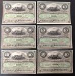 Spanje. - Spanish Colony - 6 x 10 pesos Plata 1896 - Pick