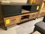 TV-meubel Hinsdale 159cm breed met industriële uitstraling, Nieuw, Minder dan 25 cm, Minder dan 100 cm, 50 tot 100 cm