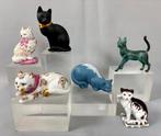 Franklin Mint - Beeldje, Curio Cabinet of Cats - 7 cm -, Antiek en Kunst