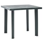 vidaXL Tuintafel 80x75x72 cm kunststof groen, Tuin en Terras, Verzenden, Nieuw, Kunststof